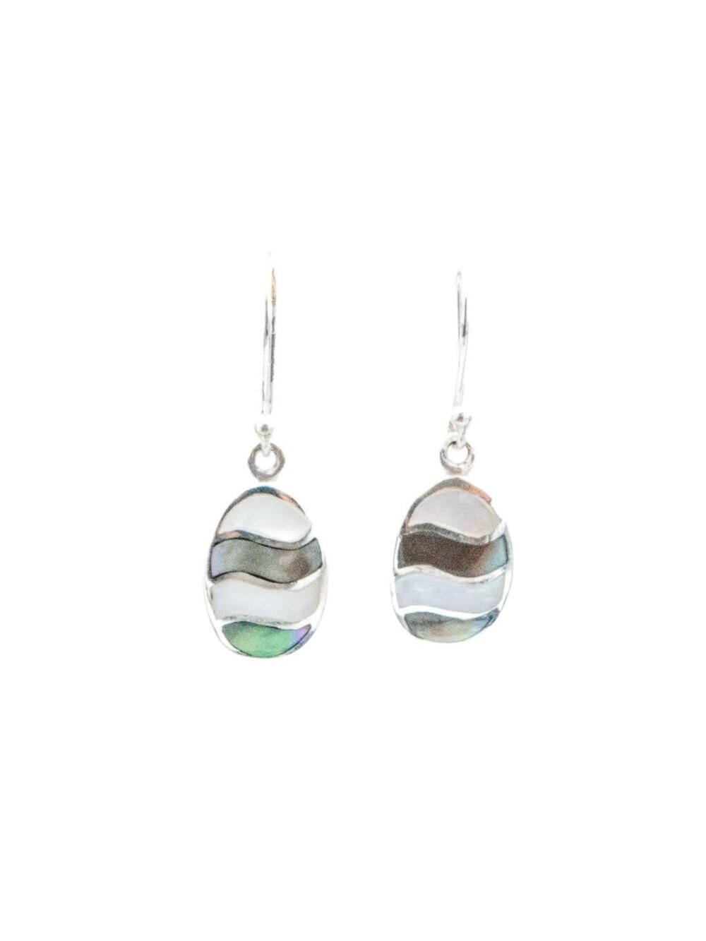Landing Company Dream Island Duality Mother of Pearl Sterling Drop Earrings